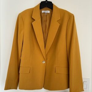 Kasper - elegant women's one-button Blazer, Size 16 (color honeycomb)